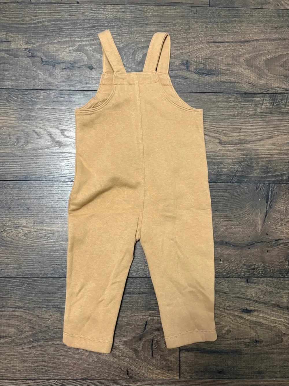 🌴 Old Navy Boys Tan Overall Jumpsuit Romper 12-18M